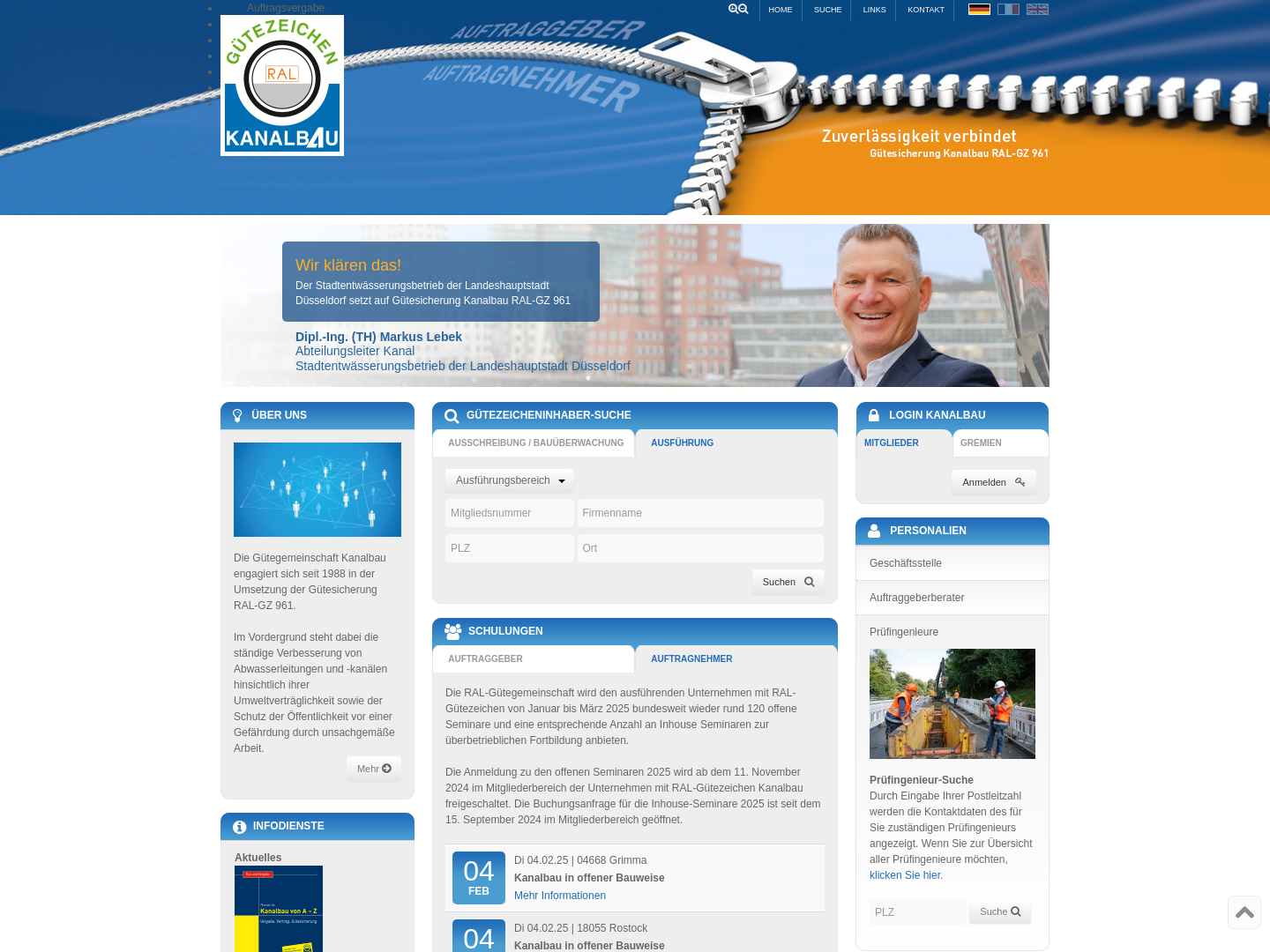 Gütegemeinschaft Herstellung und Instandhaltung von Abwasserleitungen und -kanälen e.V.