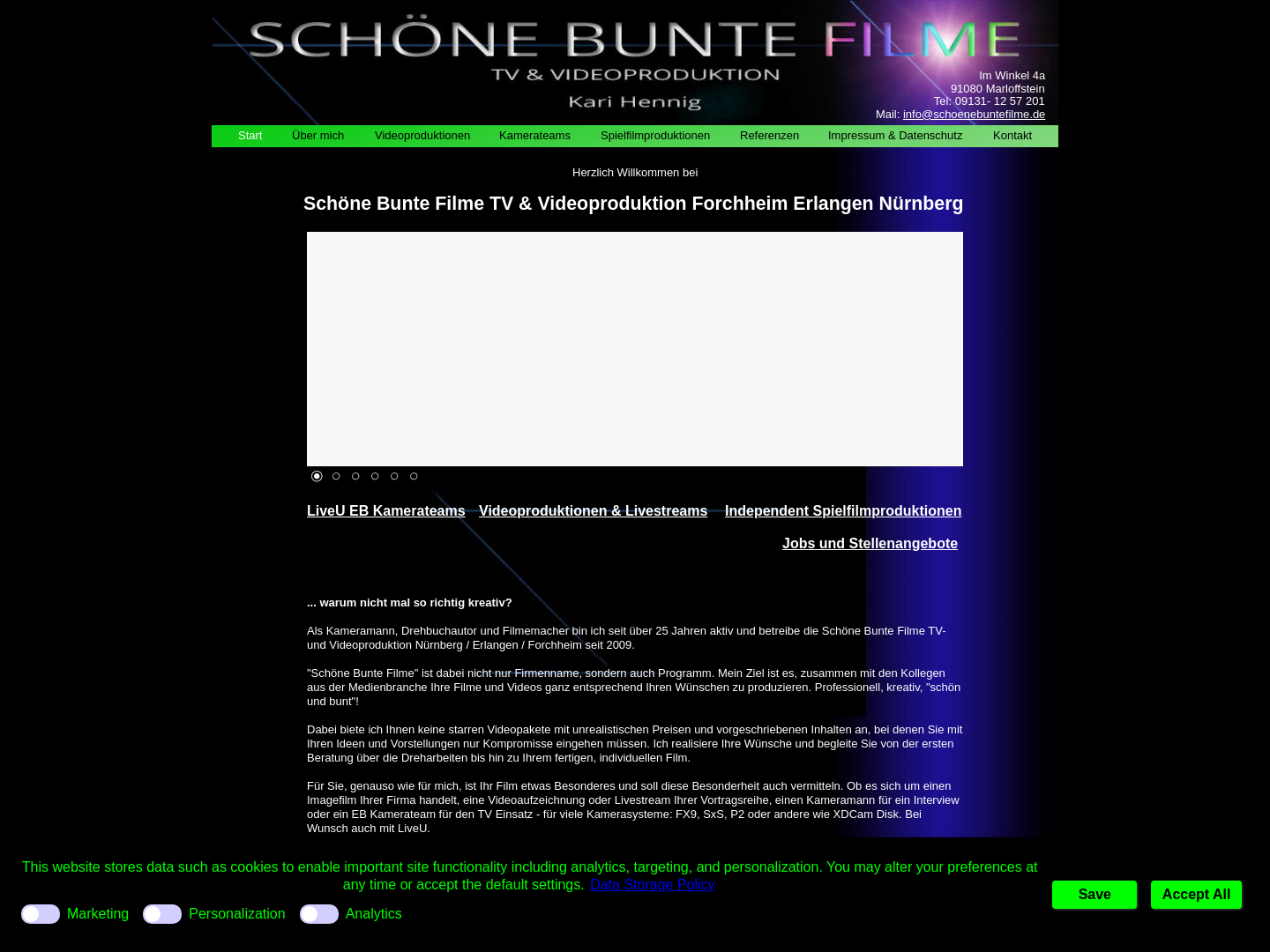Schöne Bunte Filme TV & Videoproduktion, Kari Hennig