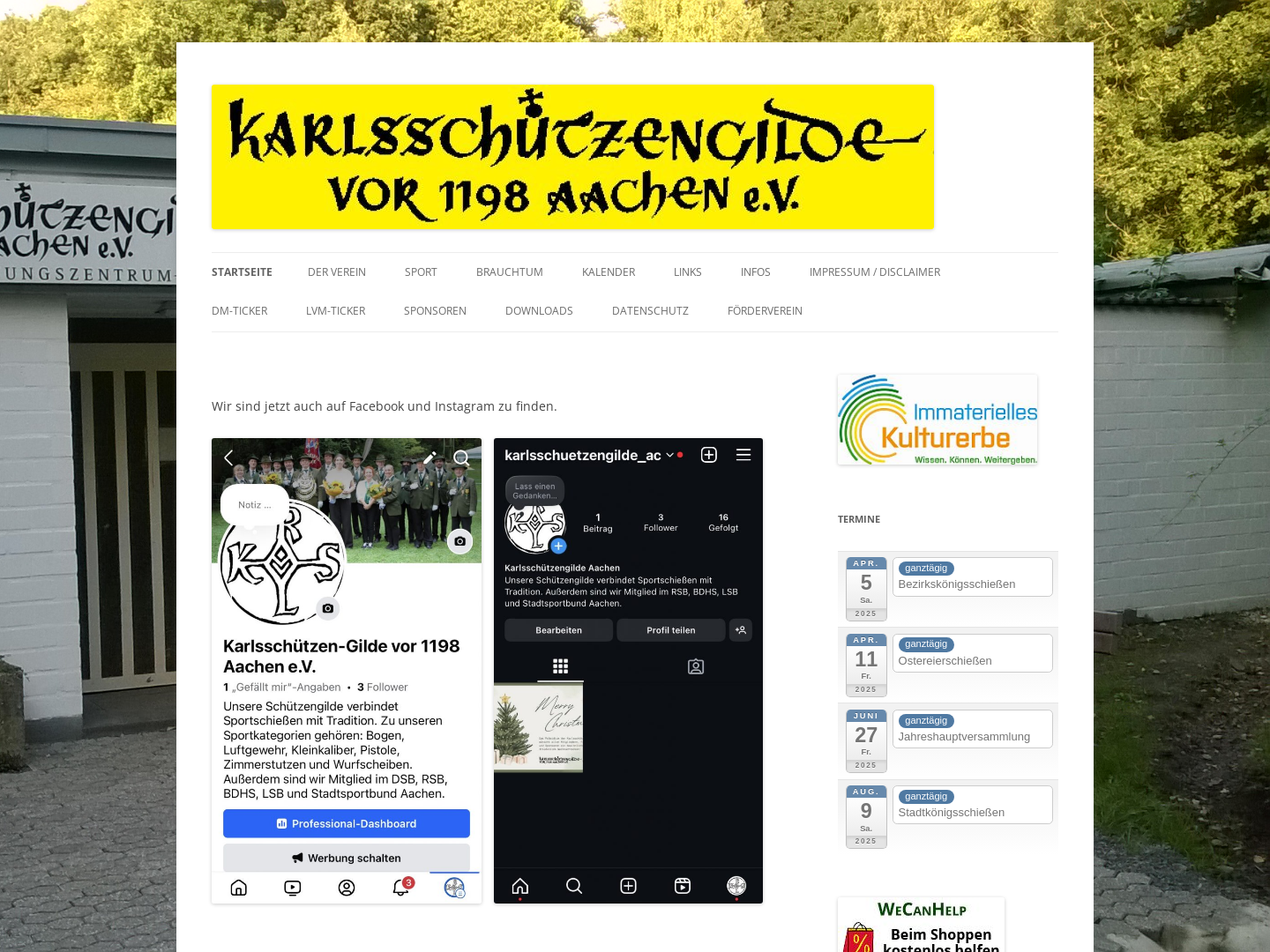 Karlsschützengilde vor 1198 Aachen e.V.
