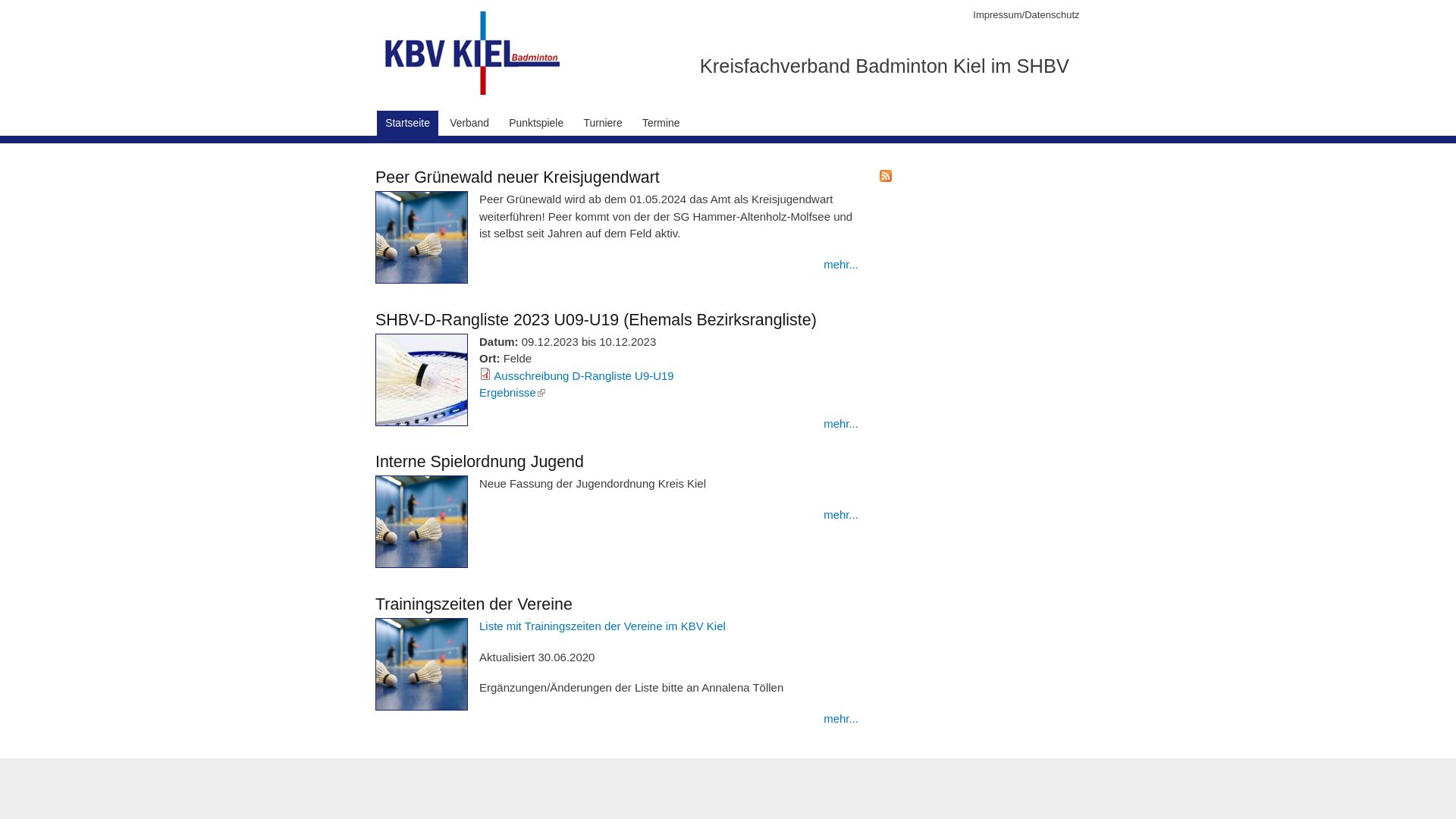 Kreisfachverbände Badminton Kiel und Plön-NMS