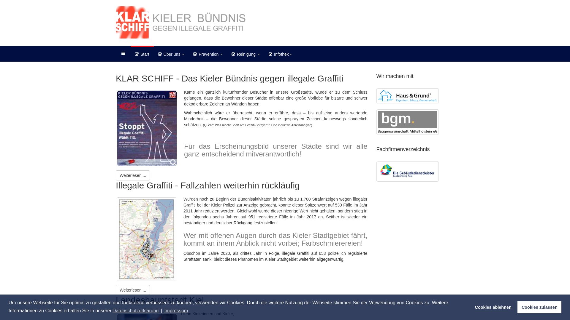 Klarschiff - Kieler Bündnis gegen illegale Graffiti