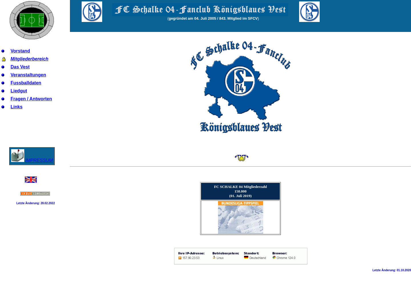 Königblaues Vest