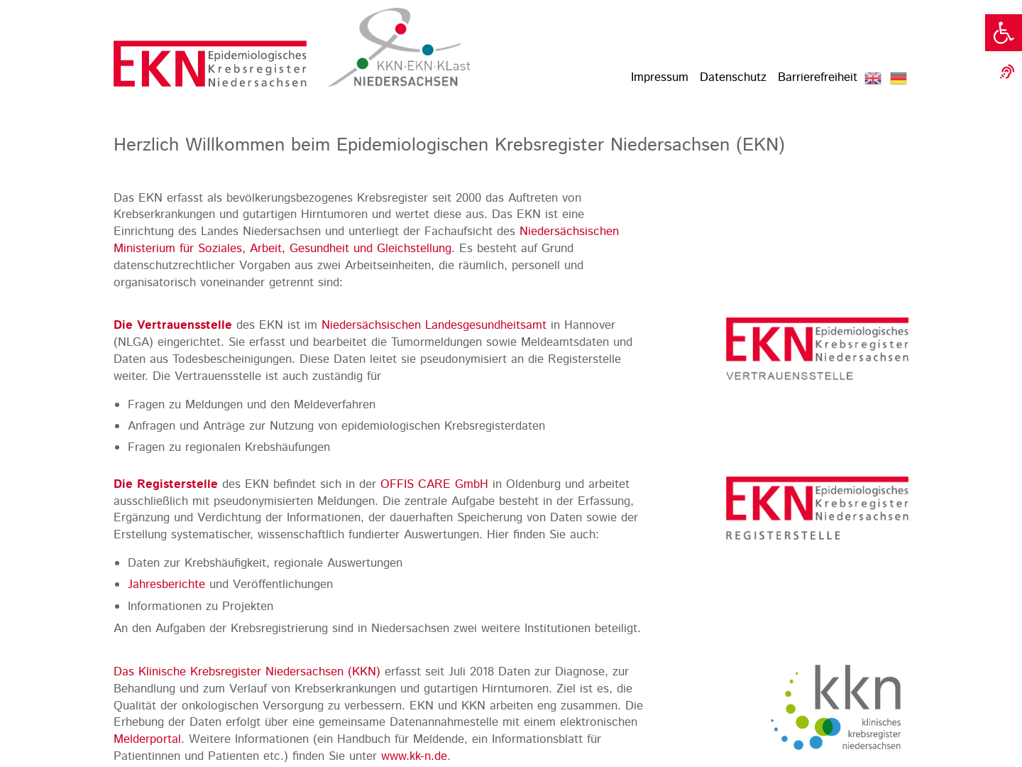 Epidemiologisches Krebsregister Niedersachsen