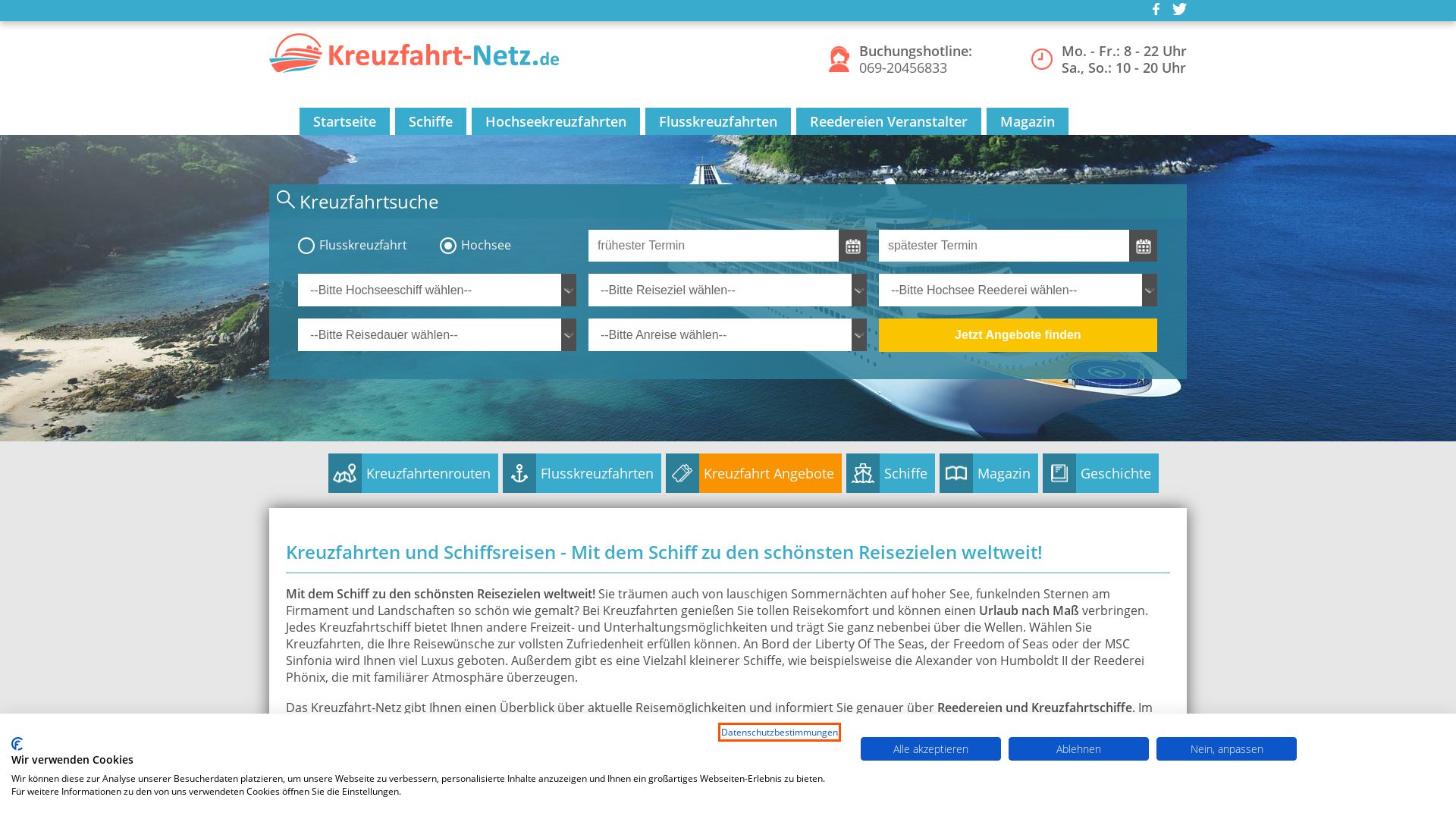 Kreuzfahrt-Netz