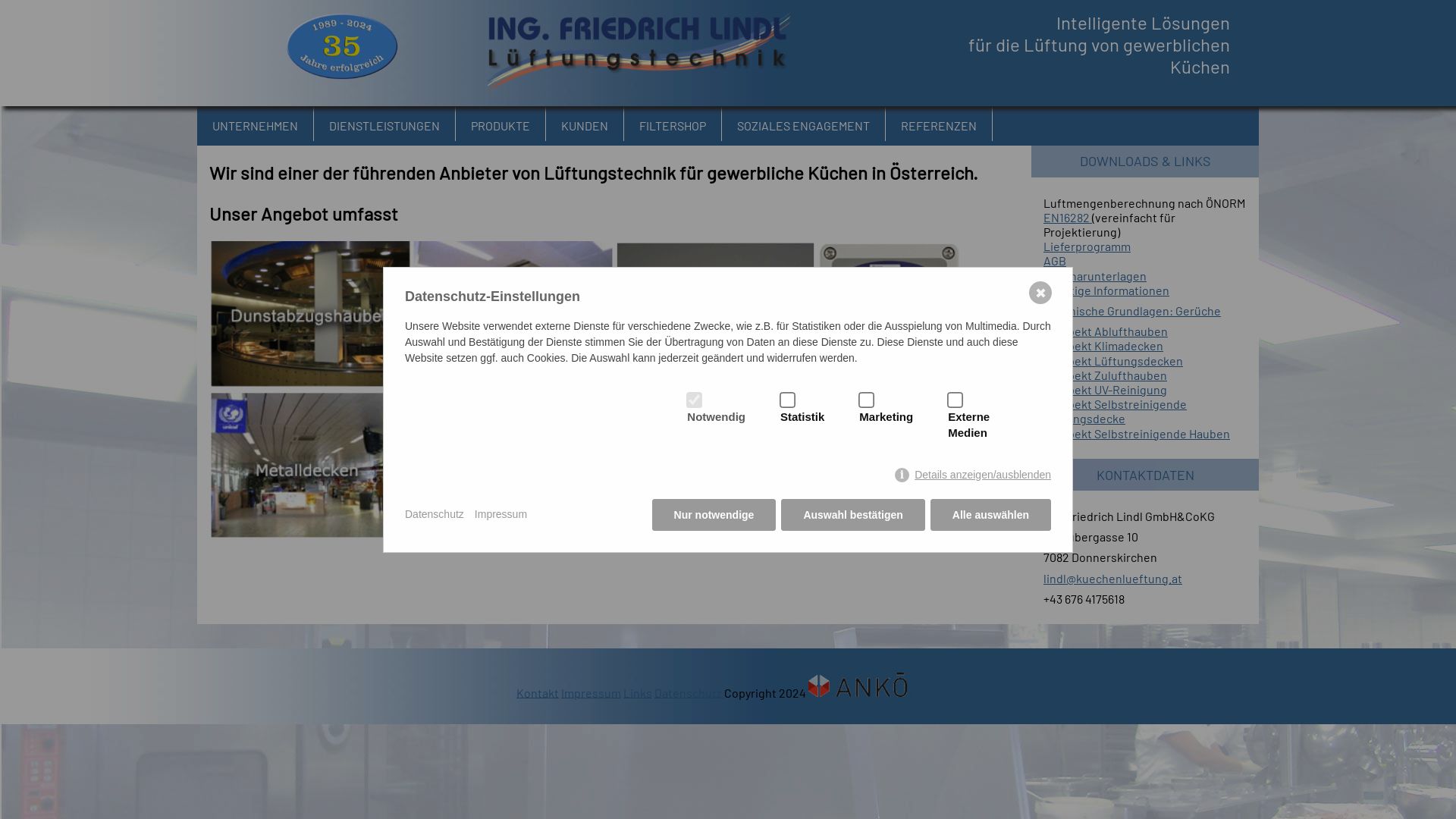 Lindl Lüftungsdecken