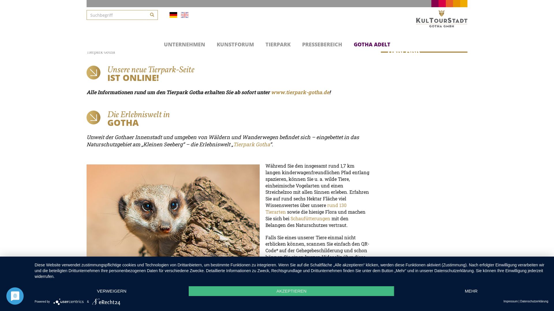 Tierpark Gotha - KulTourStadt Gotha GmbH