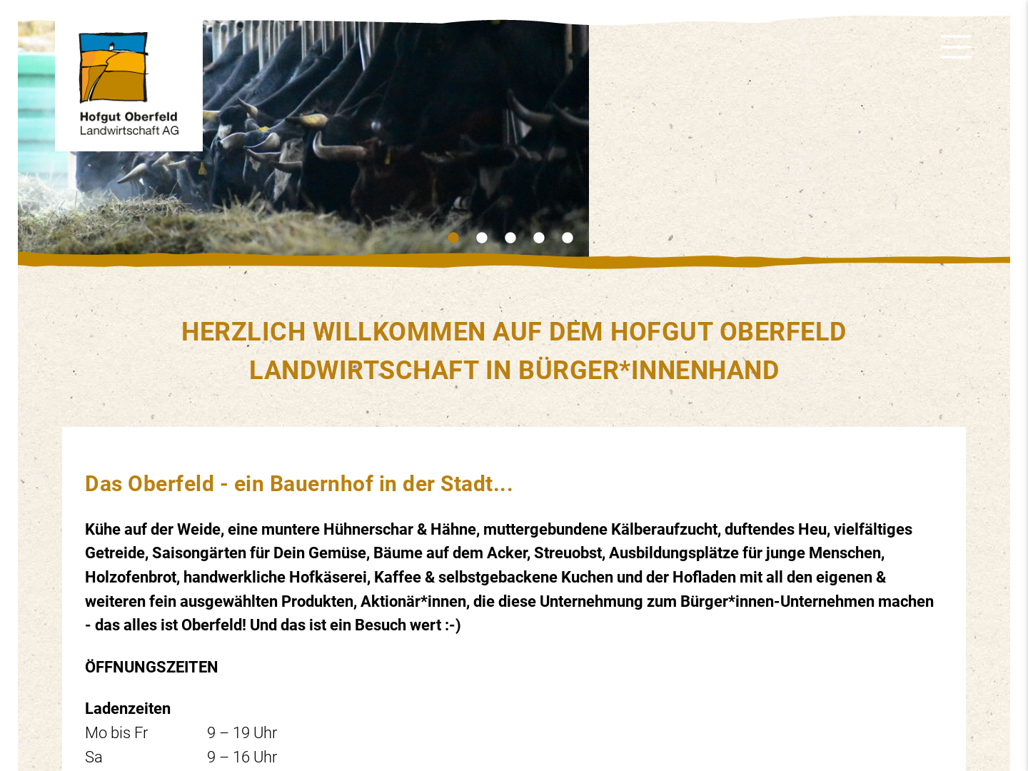 Hofgut Oberfeld Landwirtschaft AG