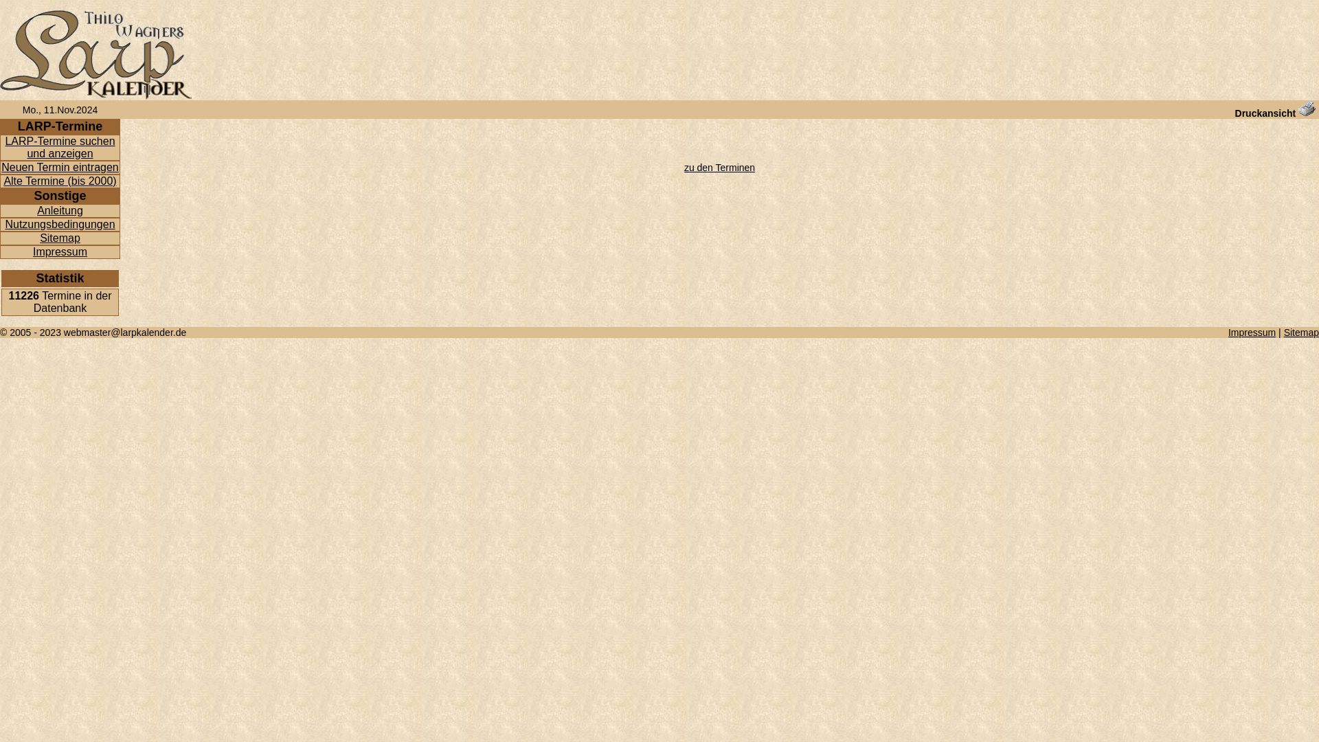 Deutscher Larpkalender