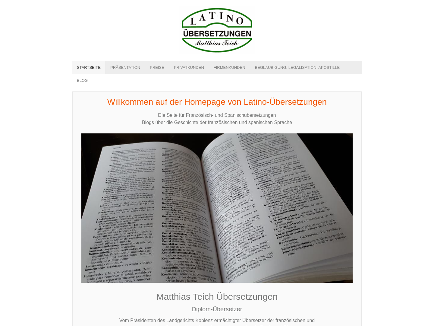 Dipl.-Übersetzer (BDÜ, VÜ) Matthias Teich