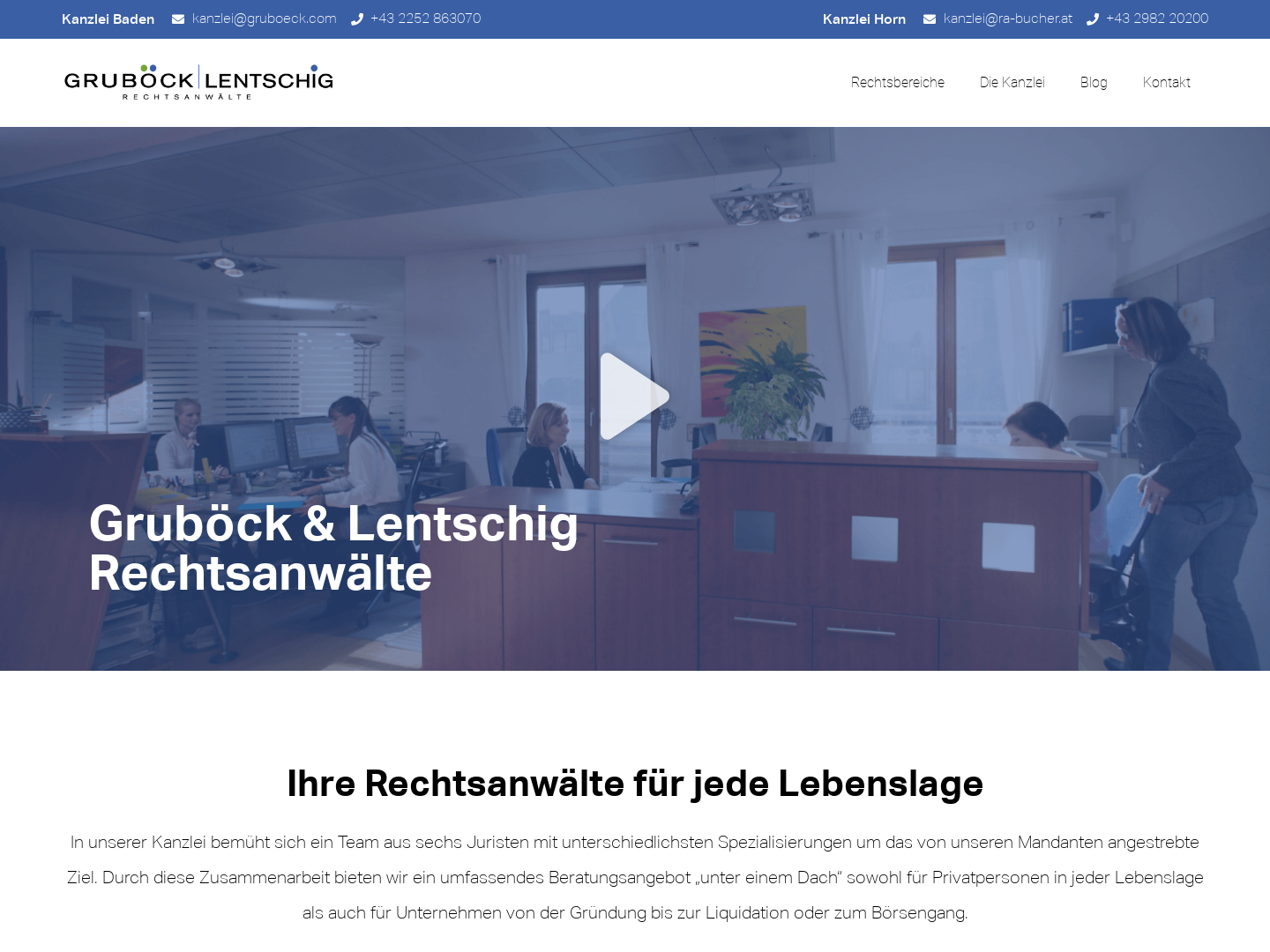 Rechtsanwälte Gruböck und Gruböck OEG, Baden
