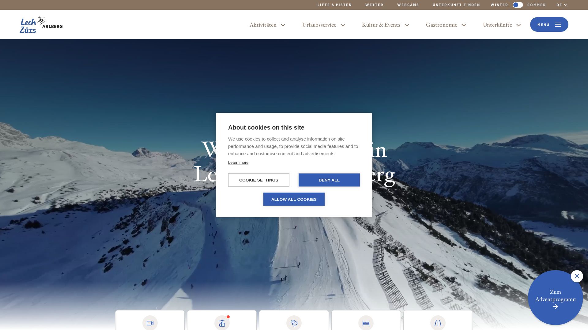 Skigebiet Lech Zürs am Arlberg