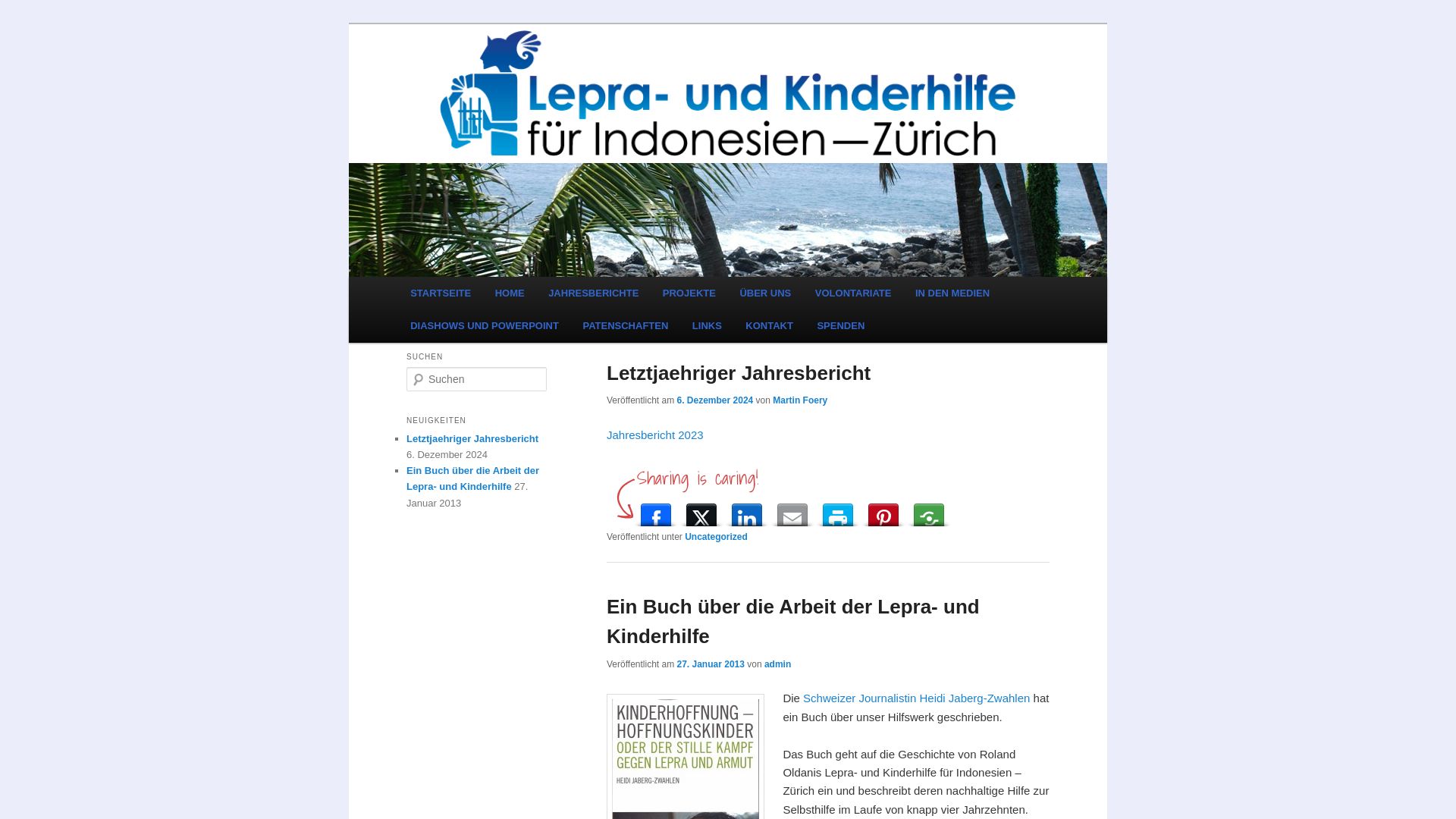 Lepra-und Kinderhilfe für Indonesien