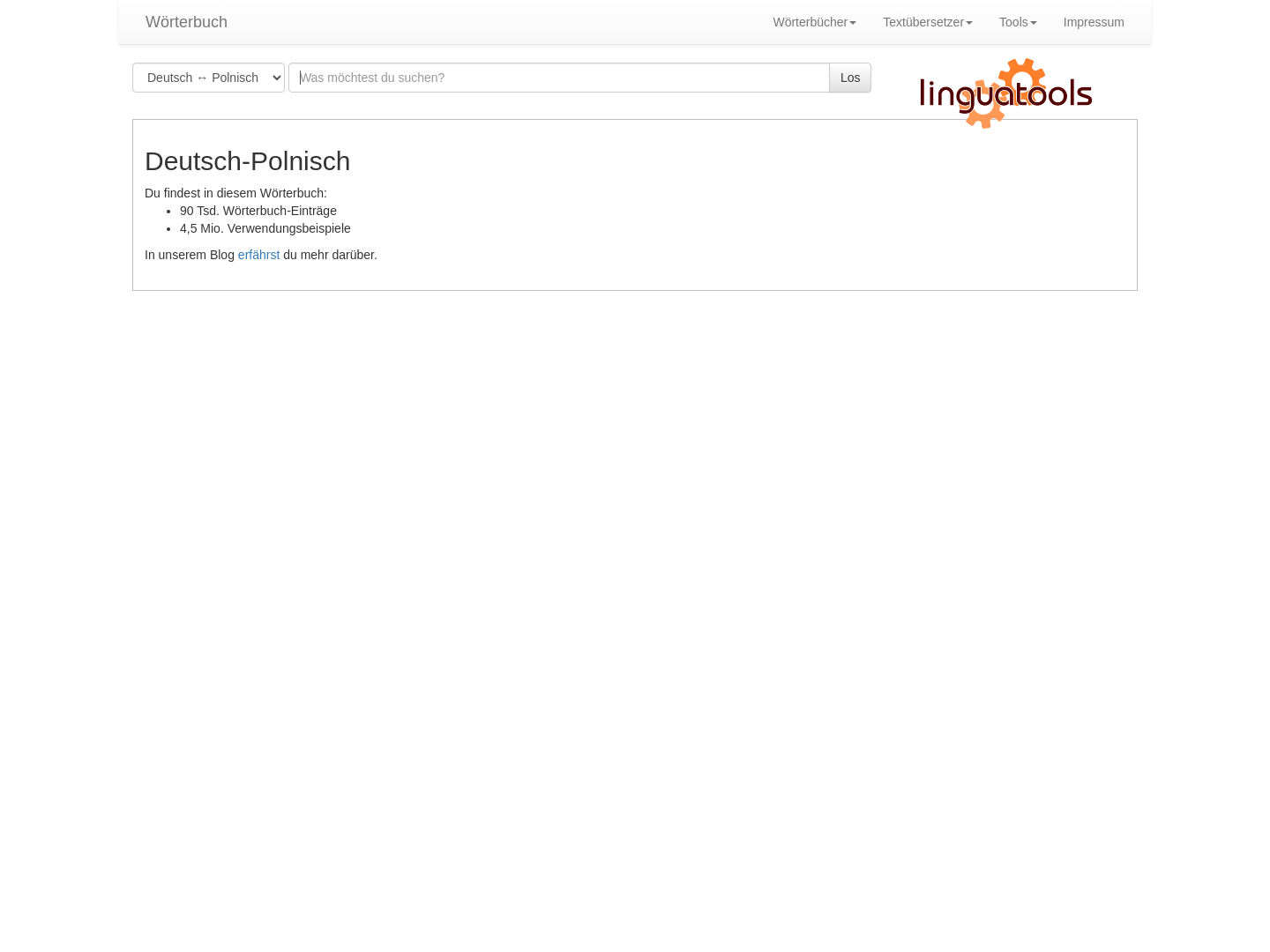 Linguatools Kontext-Wörterbuch Deutsch-Tschechisch