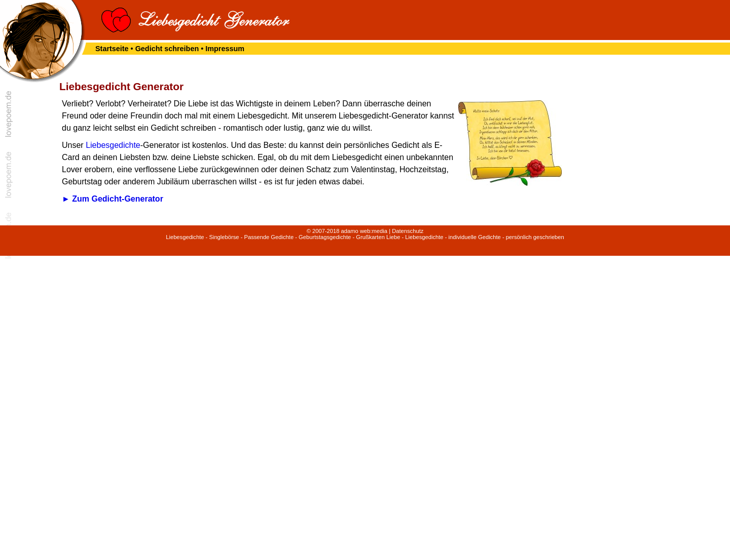 Liebesgedicht Generator