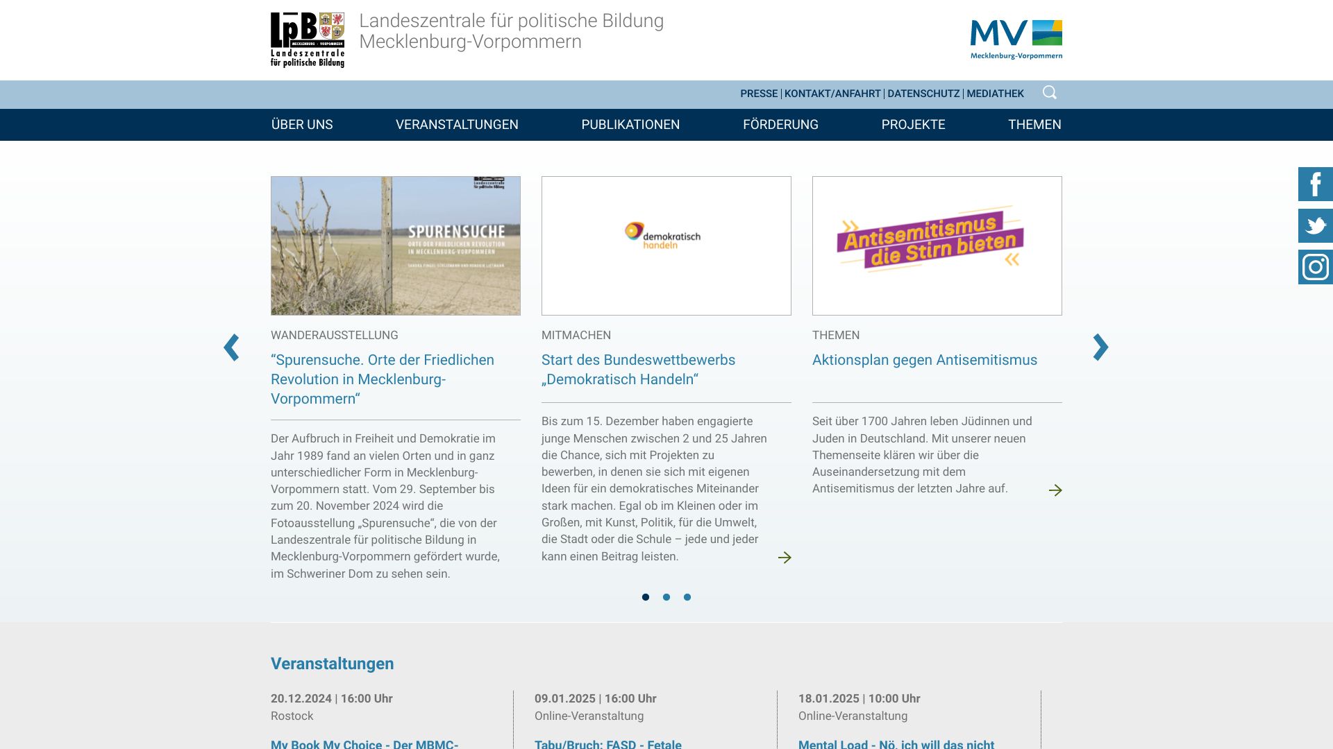 Landeszentrale für politische Bildung MecklenburgVorpommern
