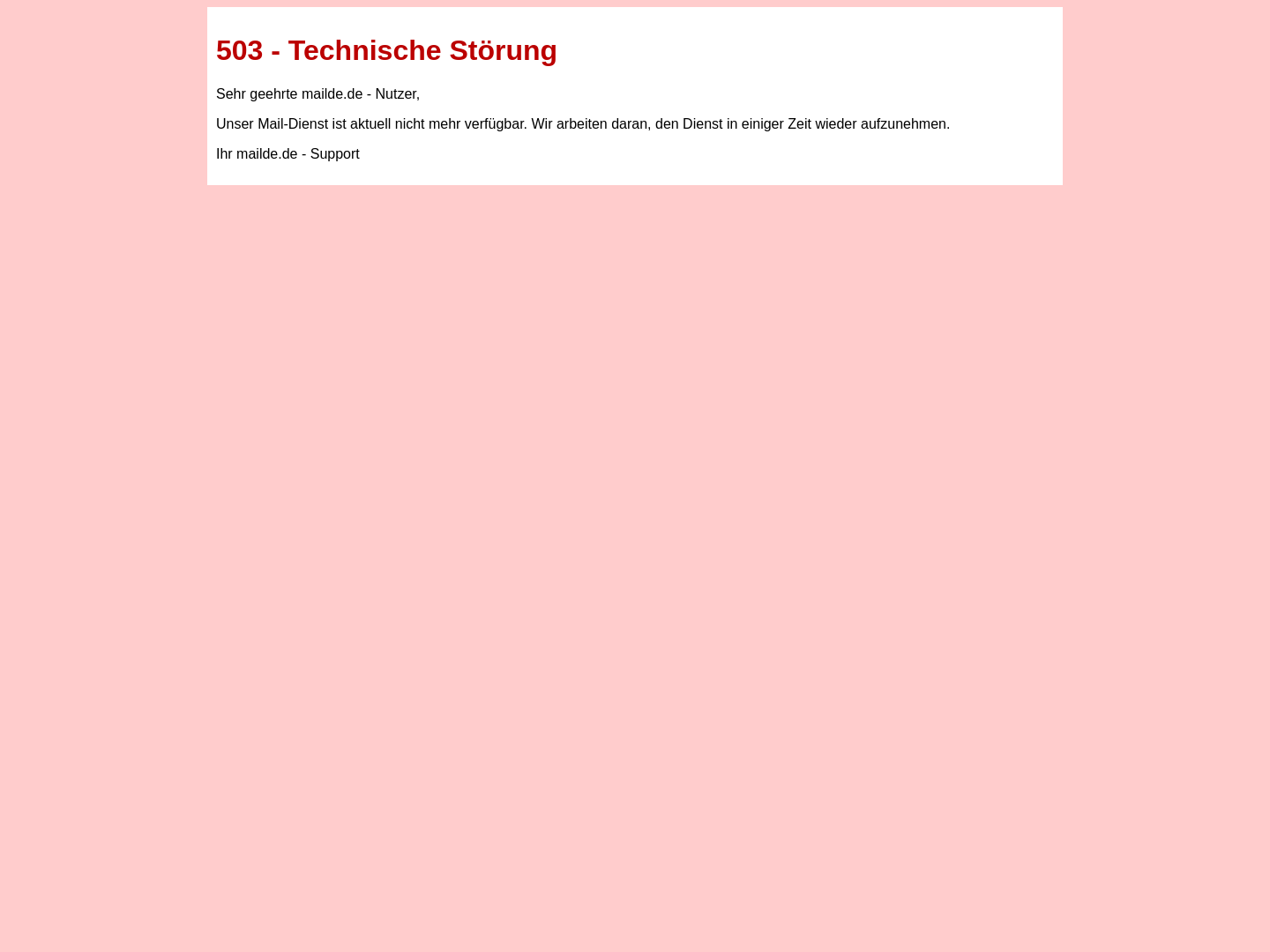 Mailde.de