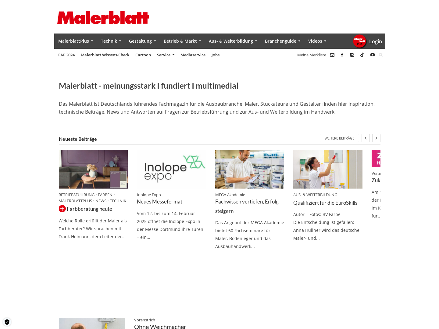 Malerblatt