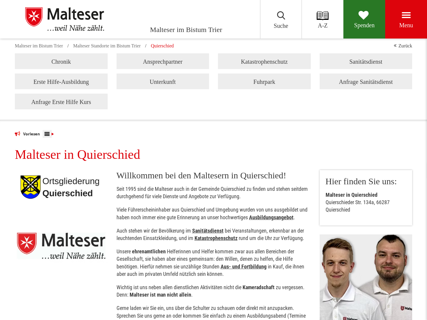 Malteser Hilfsdienst Ortsgliederung Quierschied
