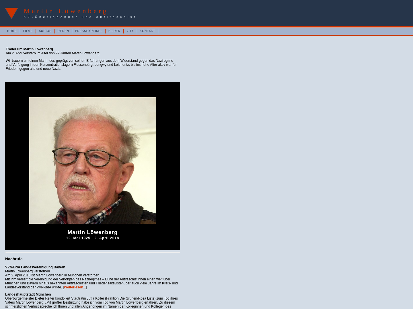 Martin Löwenberg - KZ Überlebender und Antifaschist
