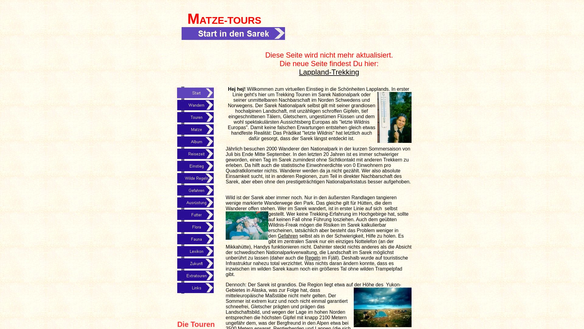 Matze-Tours - Wandern in Lappland