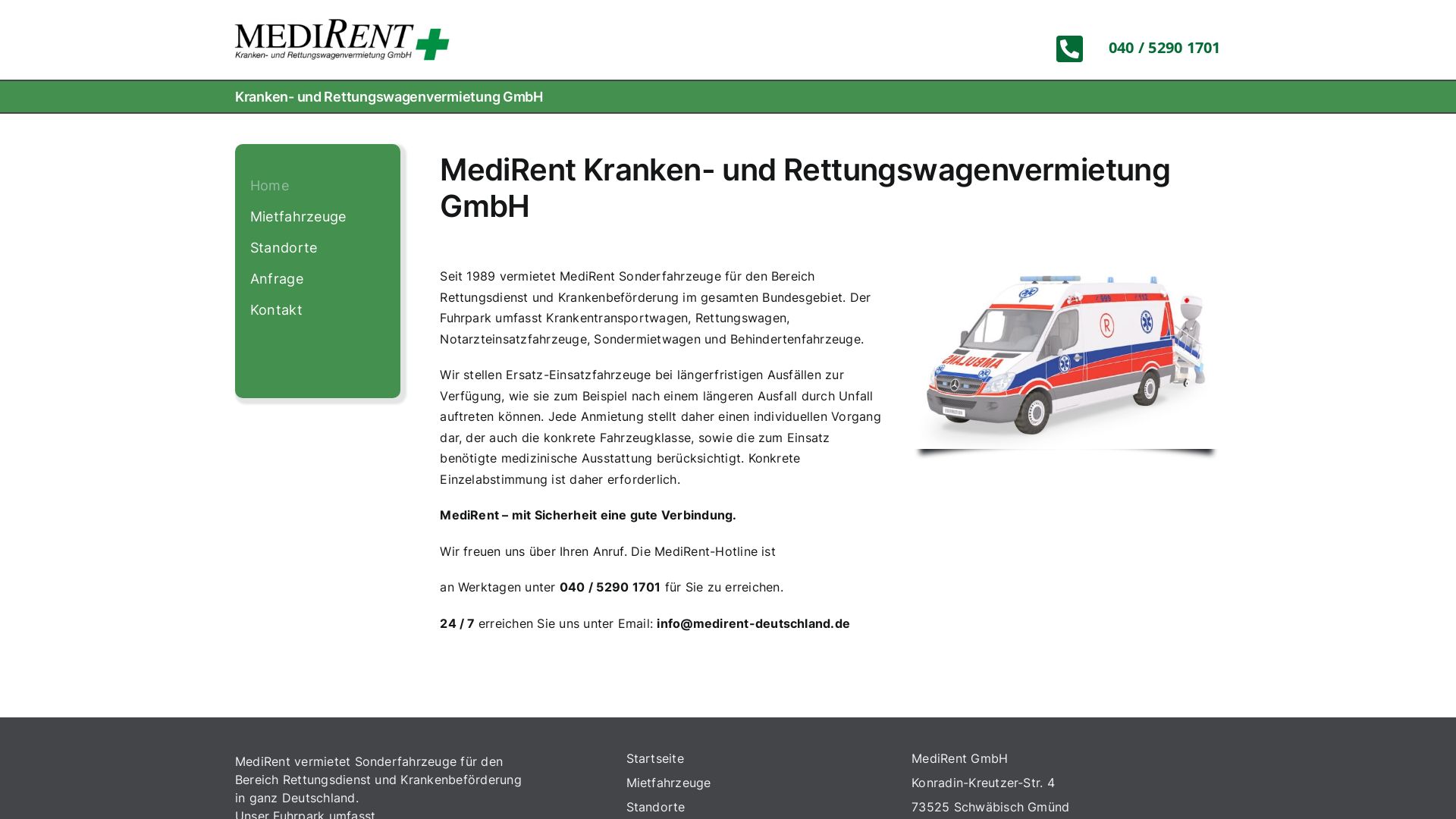 MediRent Kranken- und Rettungswagenvermietung GmbH