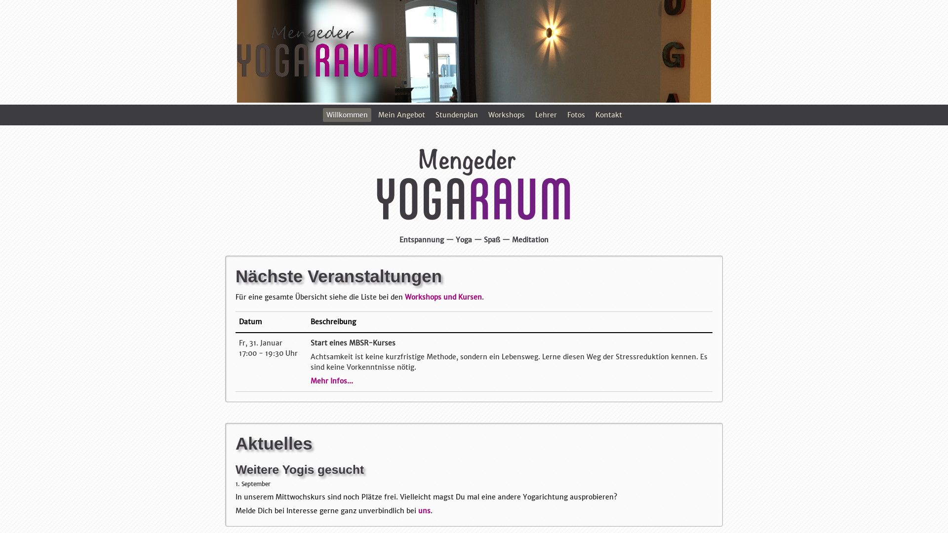 Mengeder Yogaraum