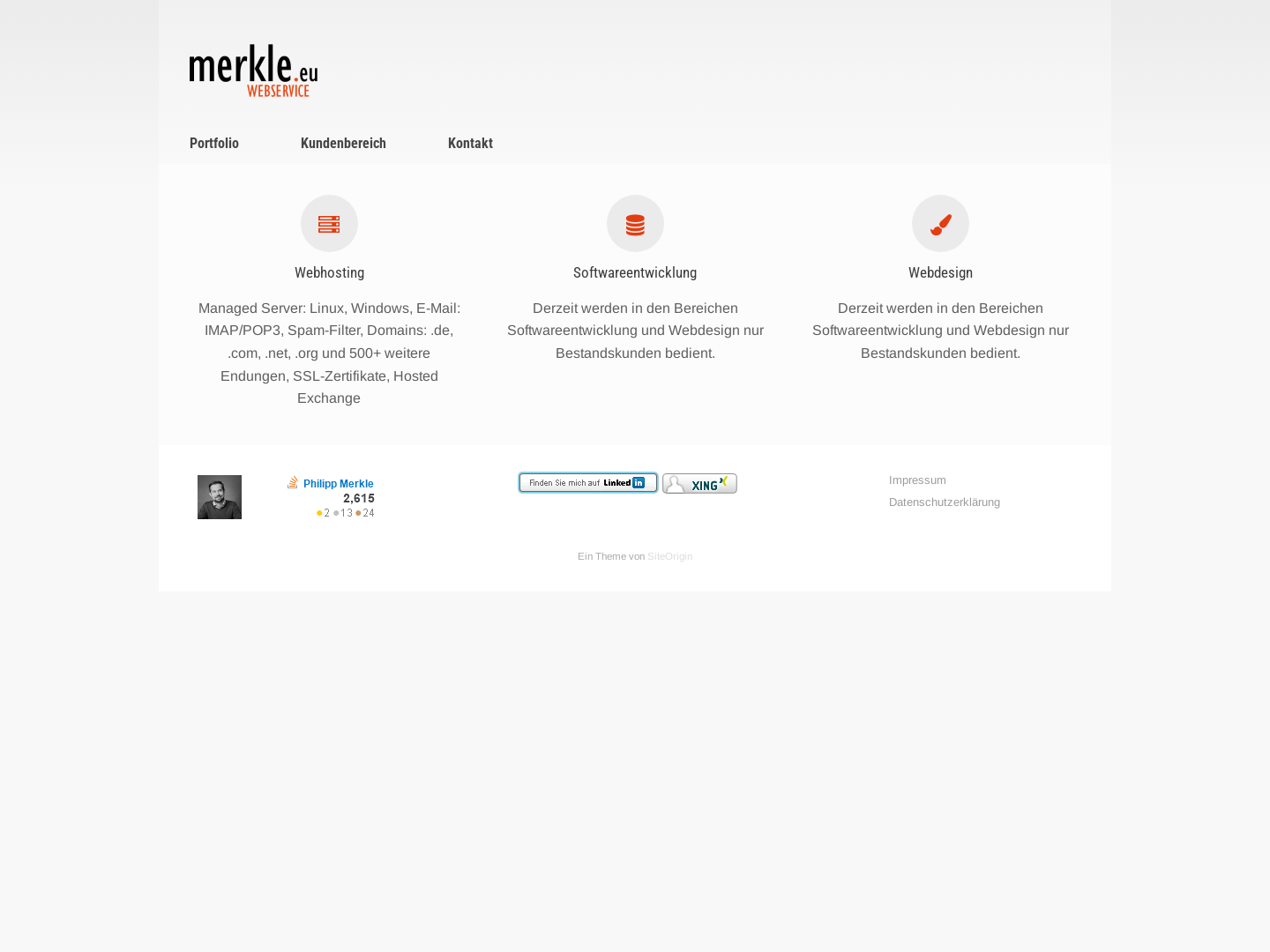 Philipp Merkle, Softwareentwicklung & Webdesign