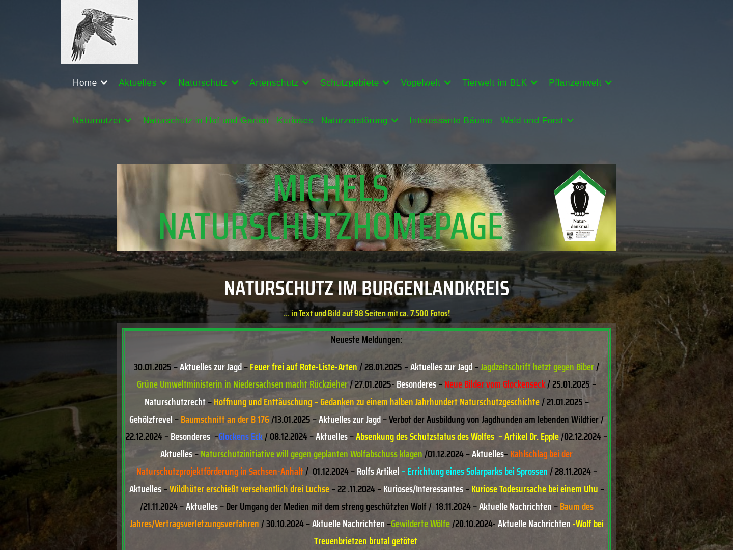 Michels Naturschutz-Homepage