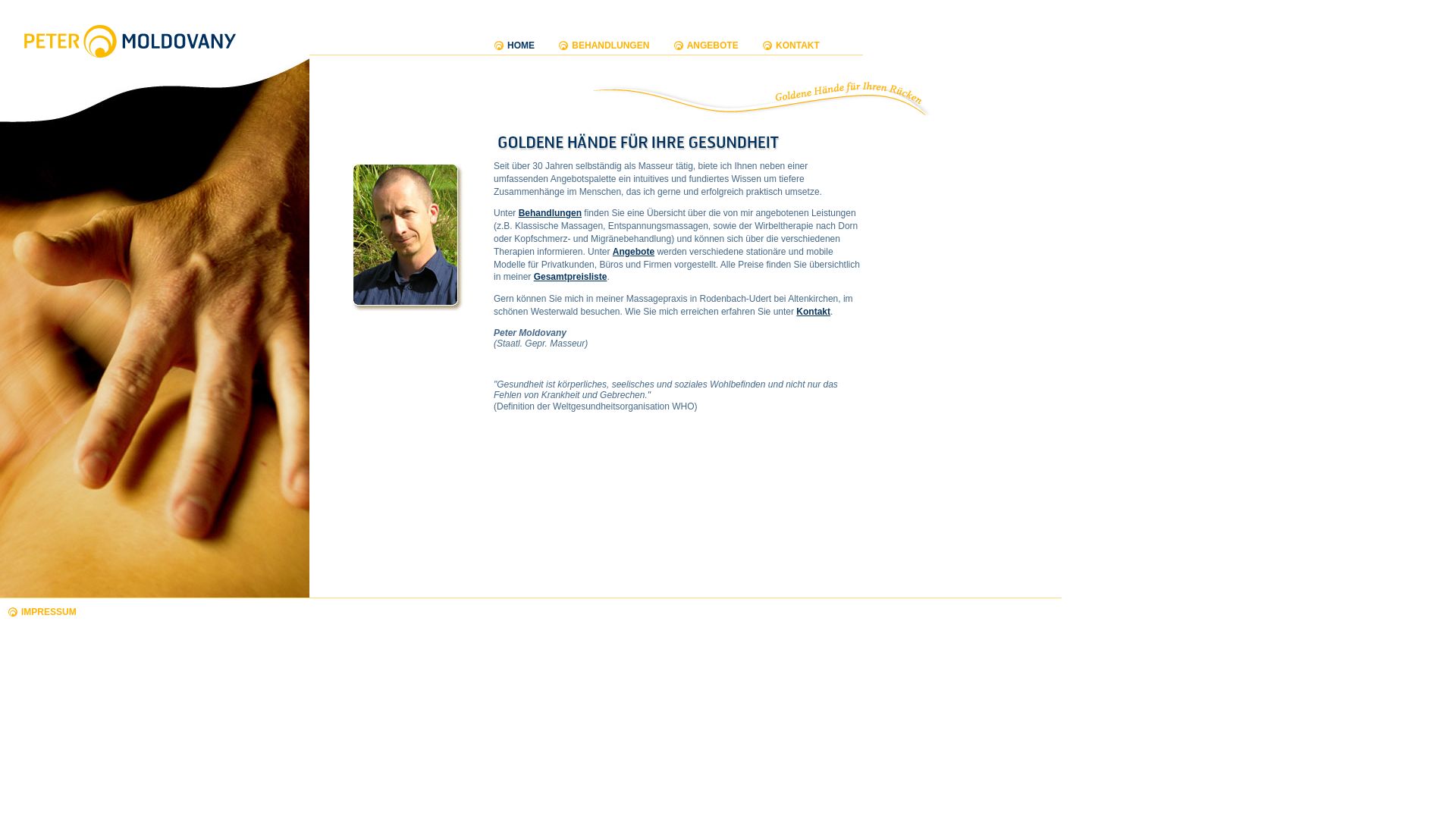 Peter Modovany - staatl. gepr. Masseur