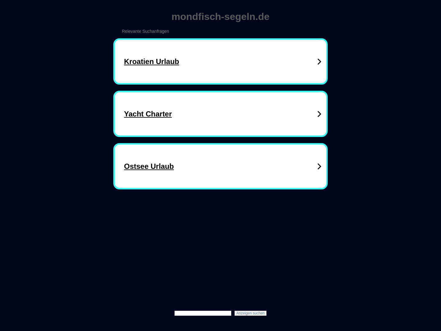 Mondfisch-Segeln