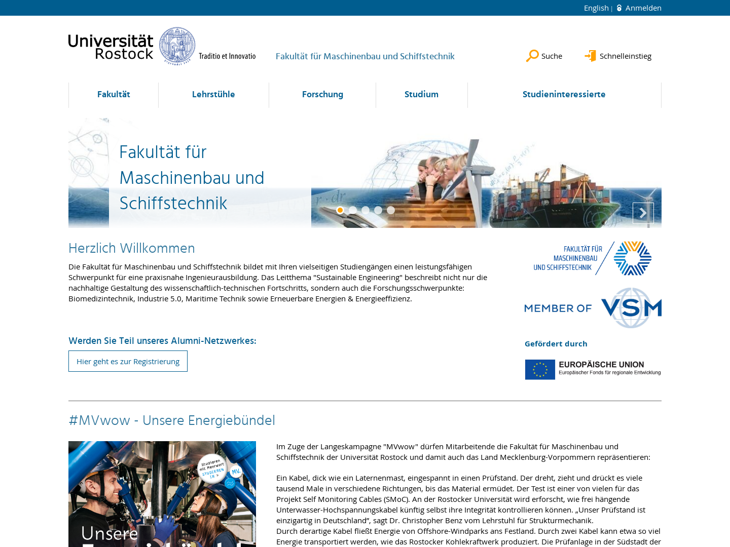 Universität Rostock - Maschinenbau und Schiffstechnik