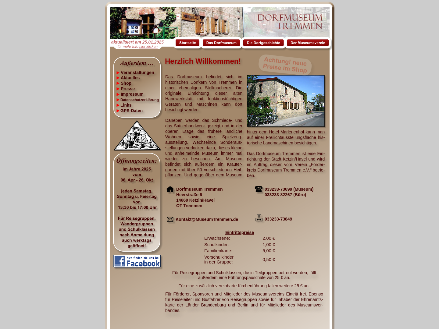Dorfmuseum Tremmen - Förderkreis Dorfmuseum Tremmen e.V.