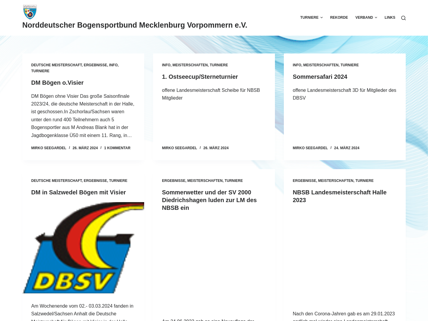 Norddeutscher Bogensportbund Mecklenburg-Vorpommern e.V.