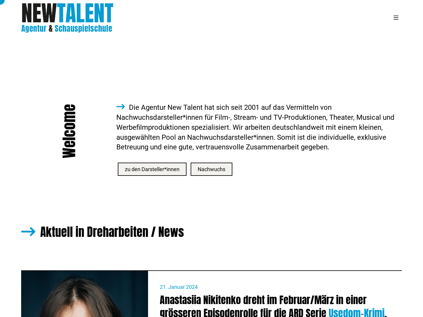 NEW TALENT Schauspielschule & Agentur für Kinder und Jugendliche