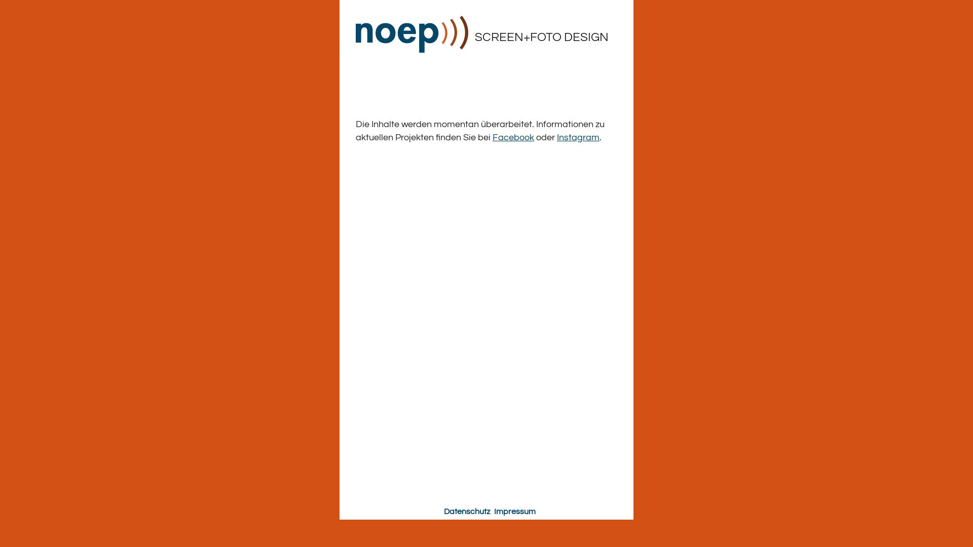 Noep Screen + Foto Design, Sönke Denis
