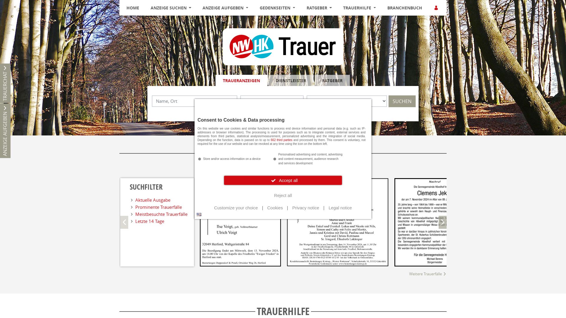 NW-Trauerportal