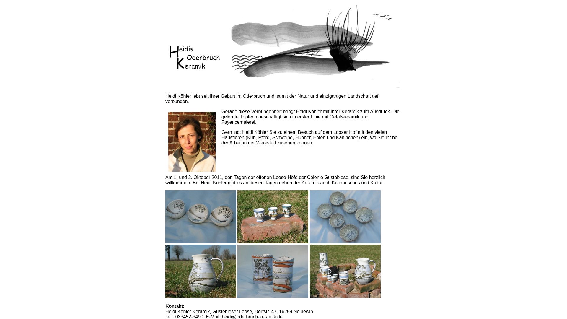 Heidis Oderbruch Keramik - Inh. Heidi Köhler