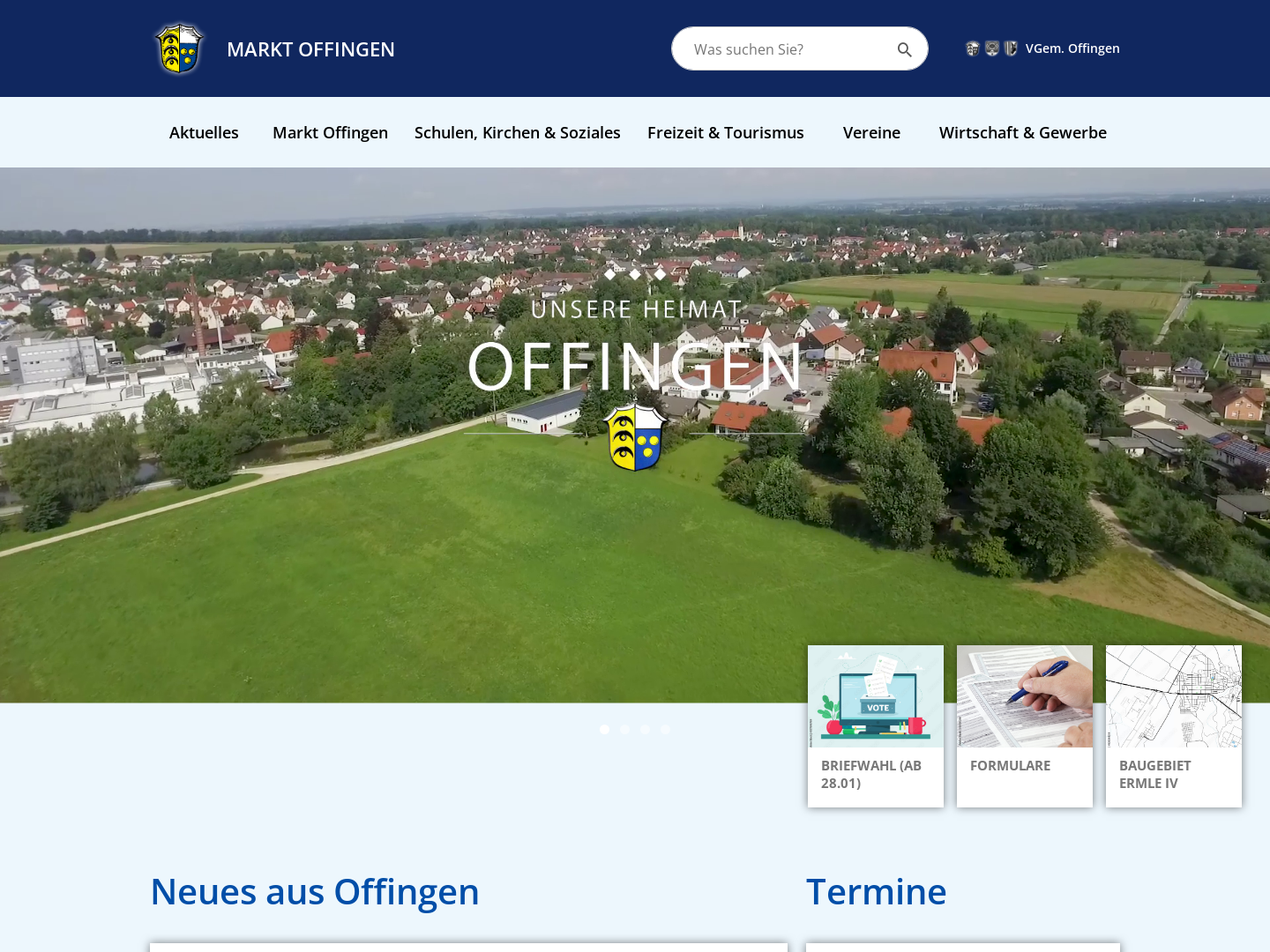 Die Verwaltungsgemeinschaft Offingen