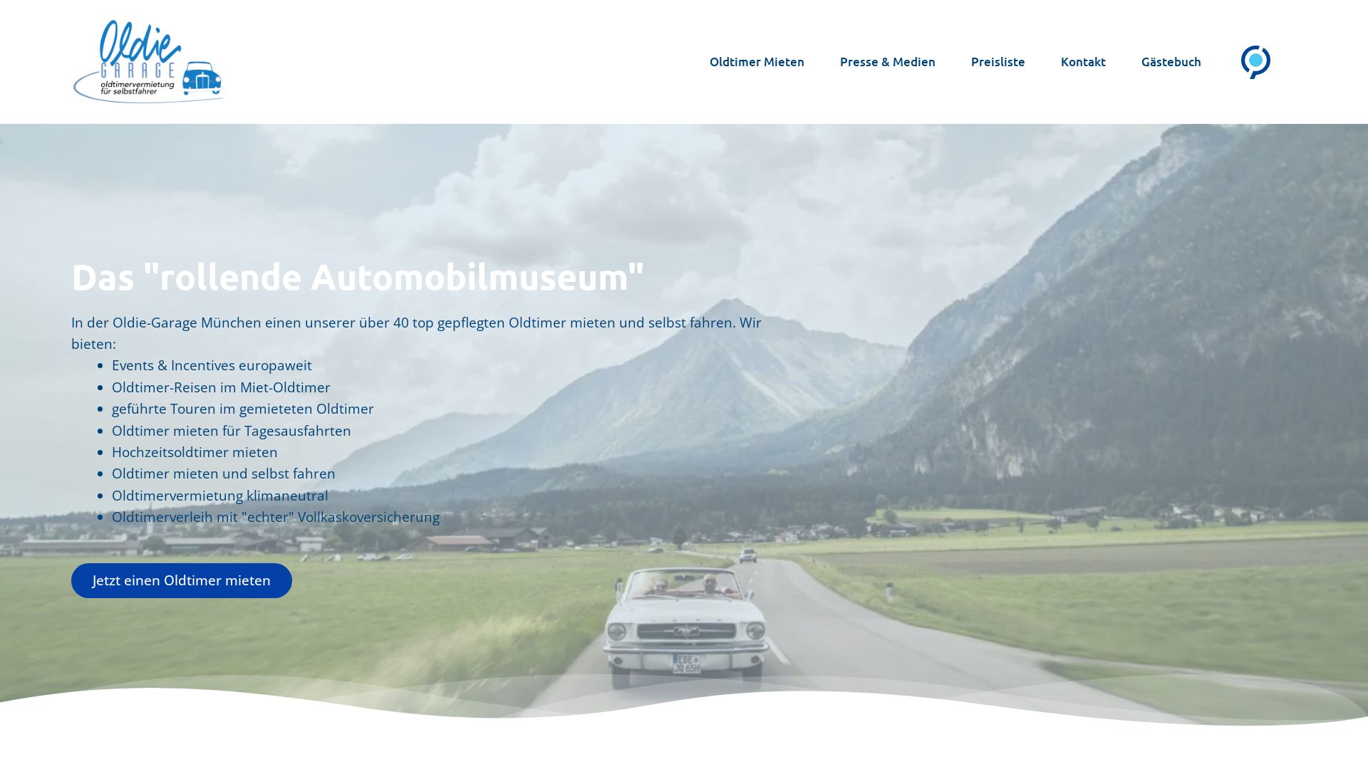 Oldie-Garage - Oldtimervermietung
