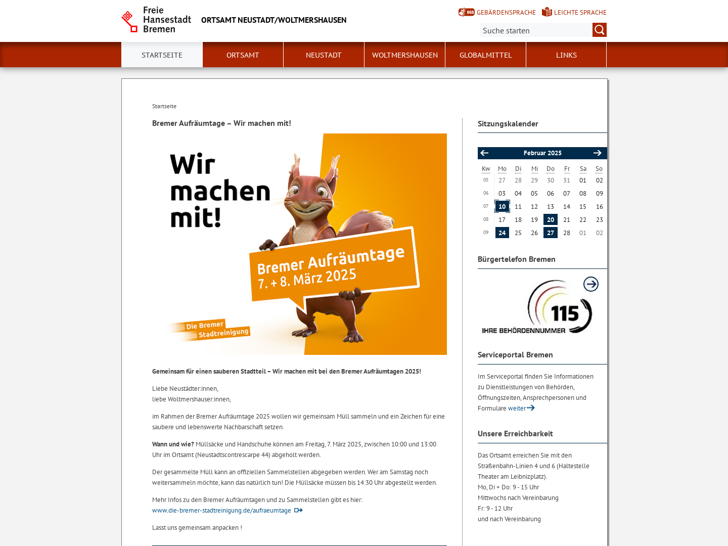 Ortsamt Neustadt/Woltmershausen