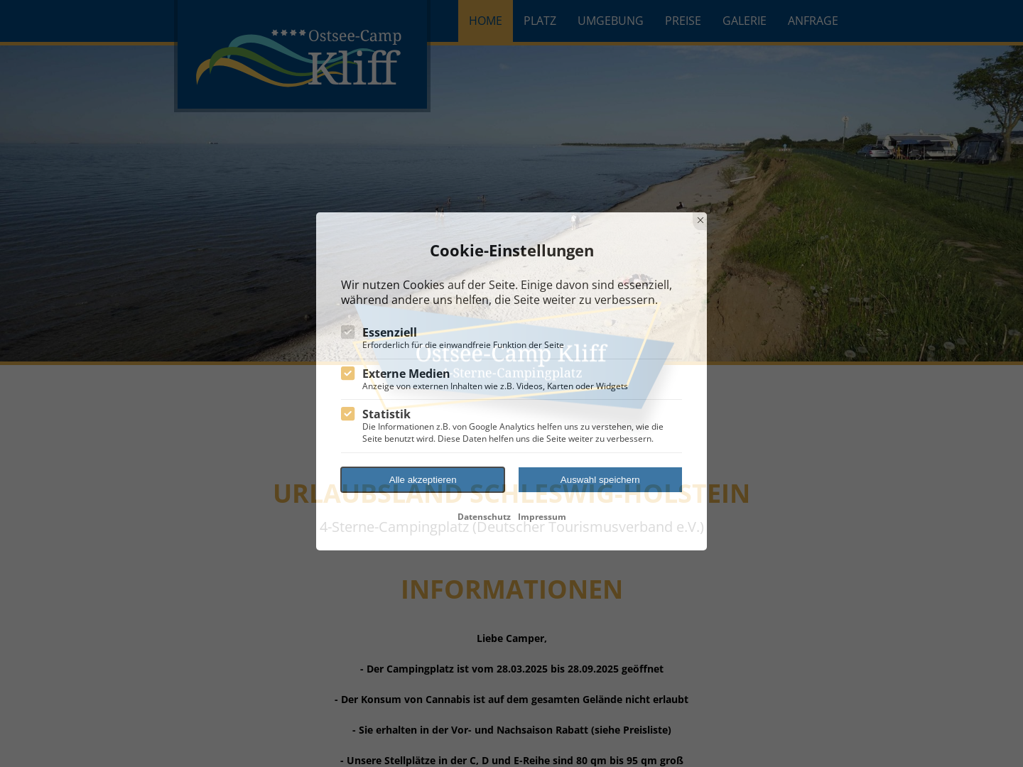 Ostsee-Camp Kliff