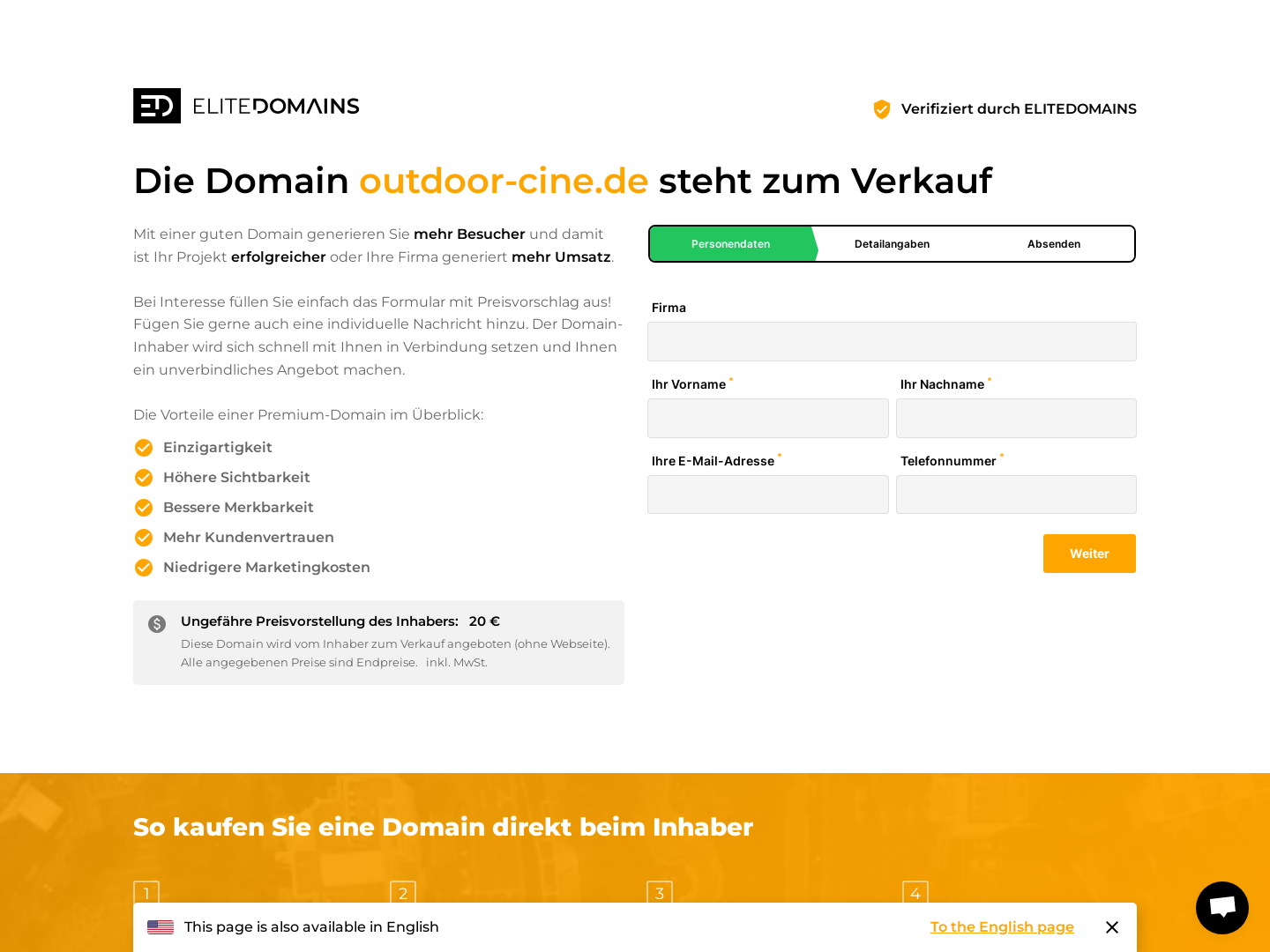 Outdoor Cine Vorführungen