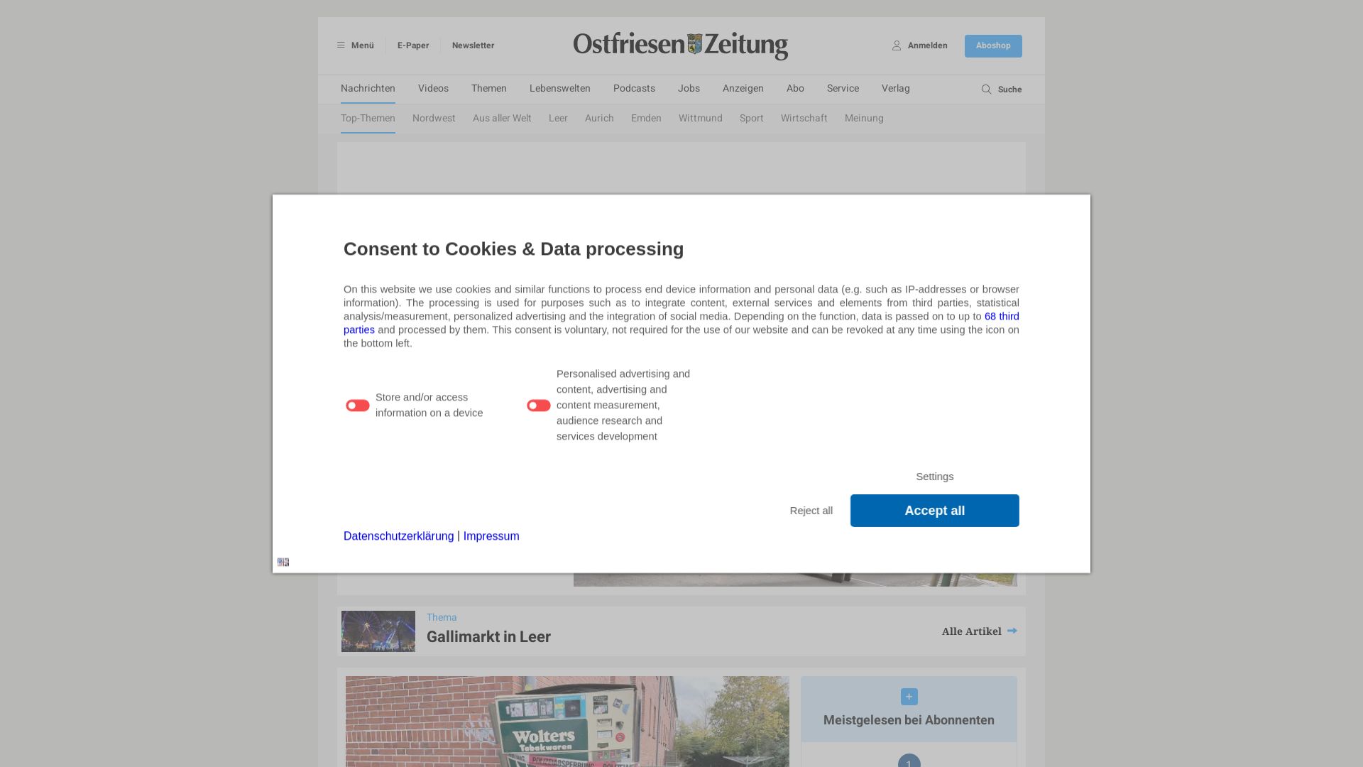 Ostfriesen Zeitung - ZGO Zeitungsgruppe Ostfriesland GmbH