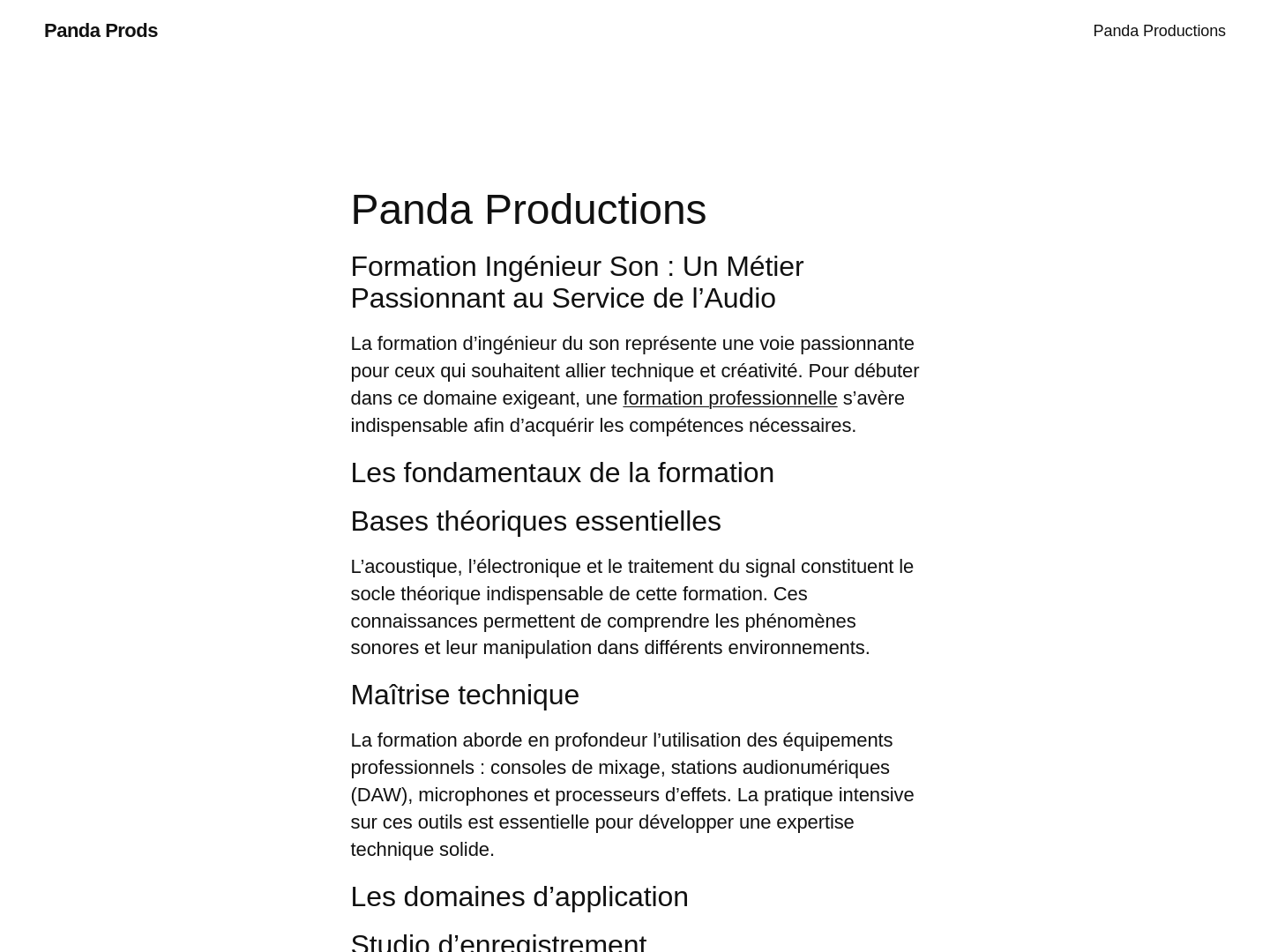 Panda Prods.