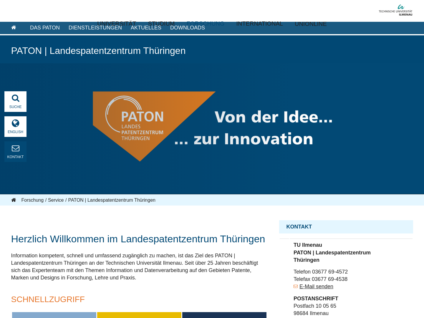 PATON Patent-Informationszentrum und Online-Dienste