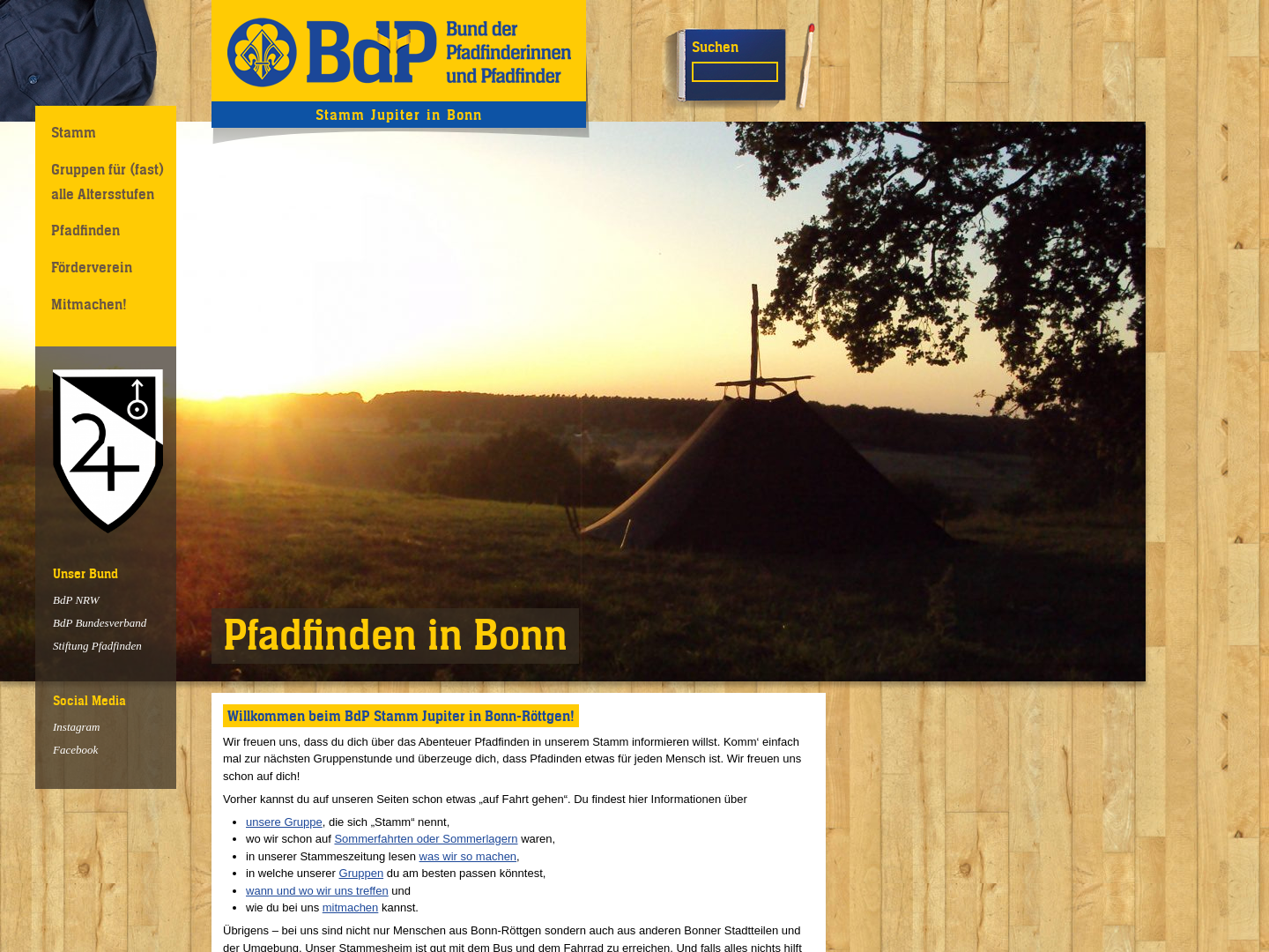 Bund der Pfadfinderinnen und Pfadfinder e.V. (BdP) - Stamm Jupiter in Bonn-Röttgen