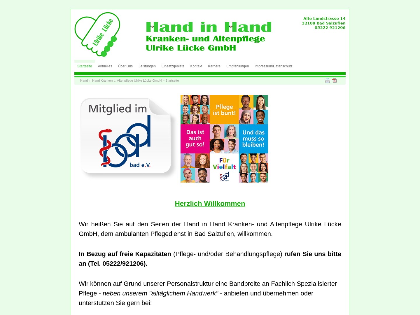 Hand in Hand Kranken- und Altenpflege Ulrike Lücke GmbH