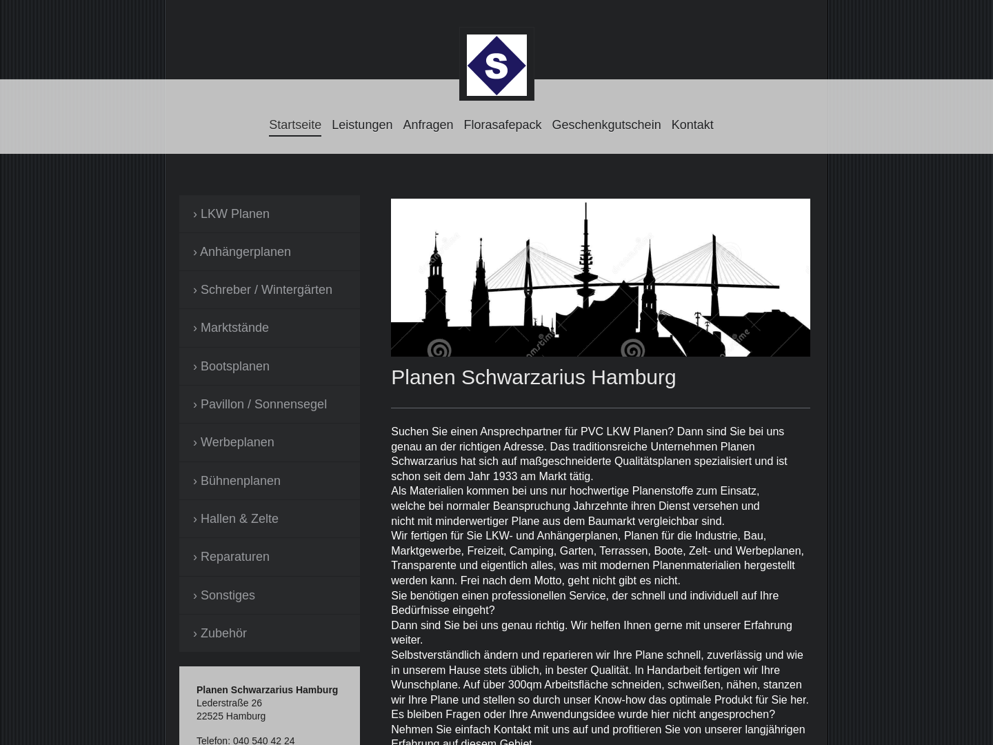 Planen Schwarzarius