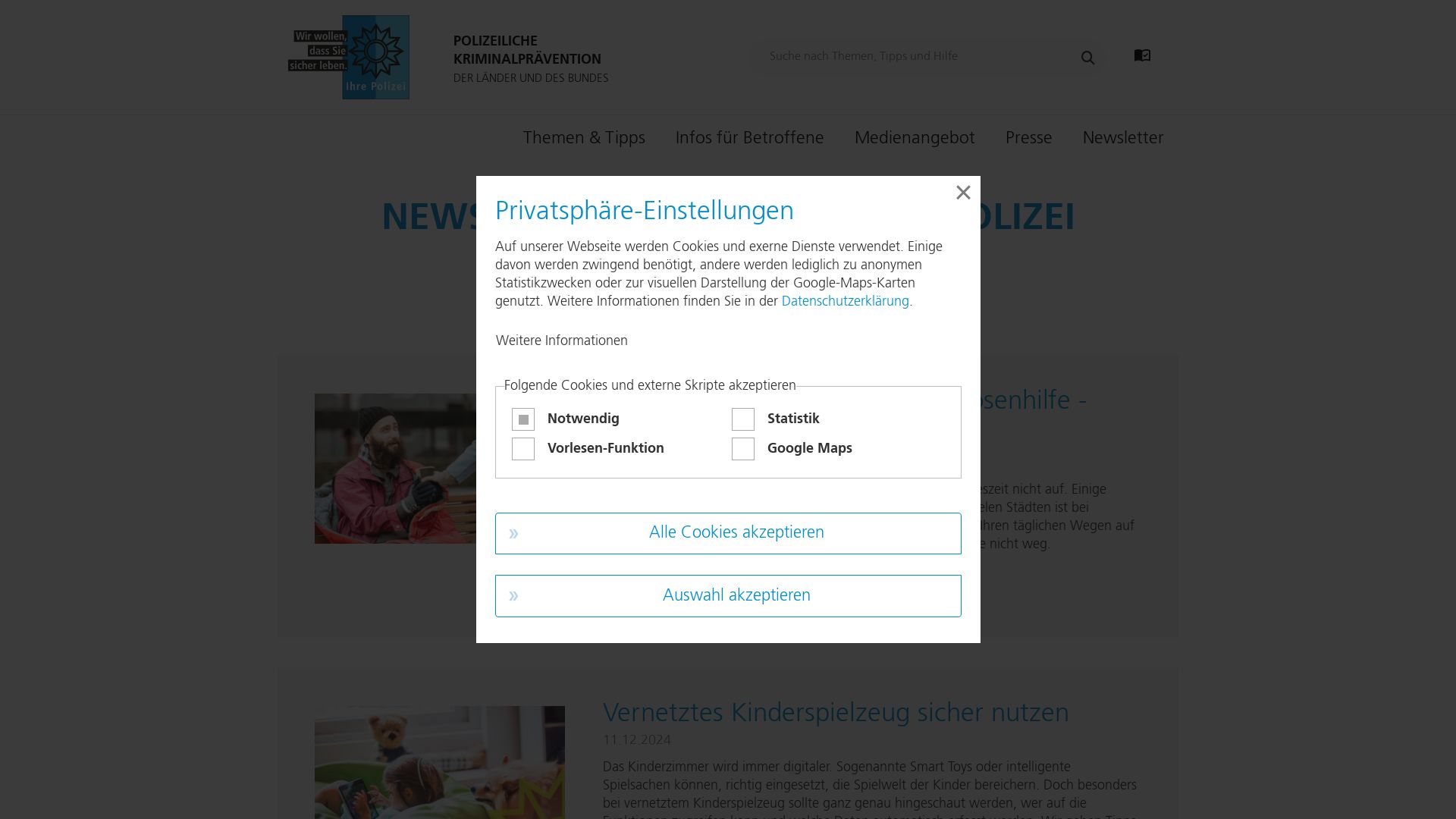 Polizeiliche Kriminalprävention der Länder und des Bundes