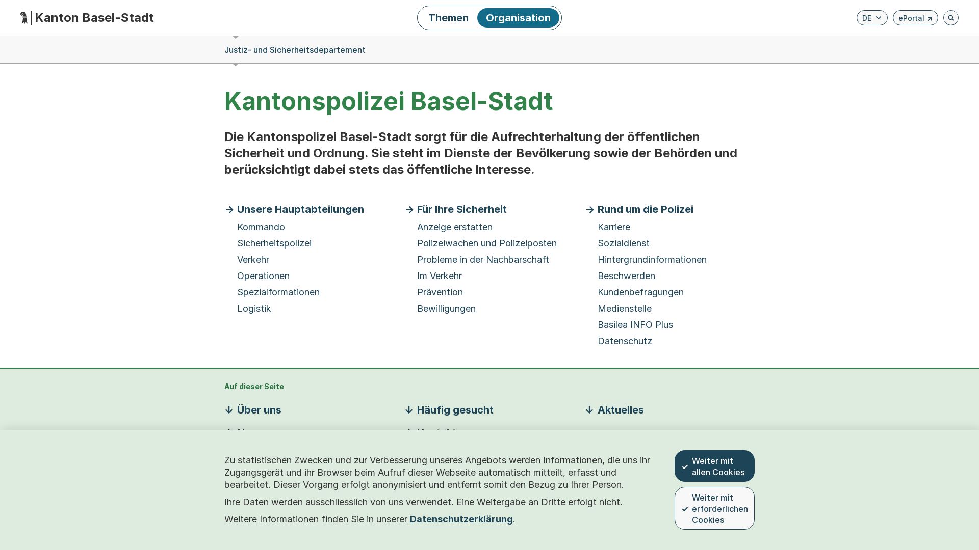 Kantonspolizei Basel Stadt